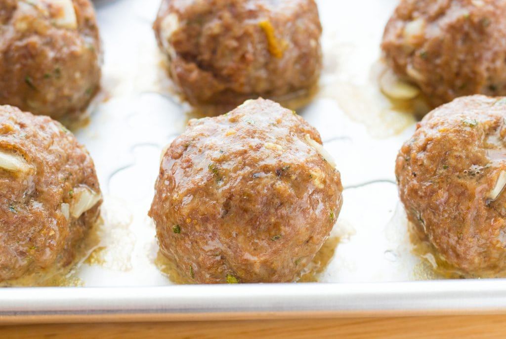 How long to bake meatballs at 350