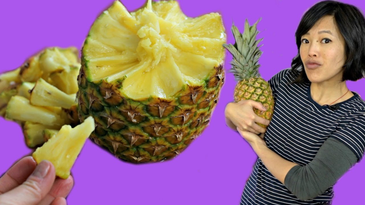 Step by Step Pineapple Peeling