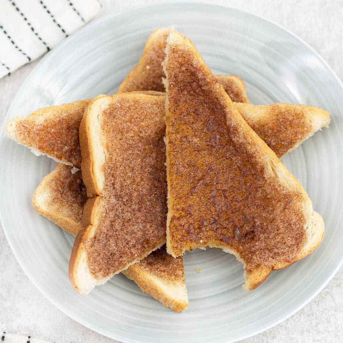 Perfectly golden cinnamon toast